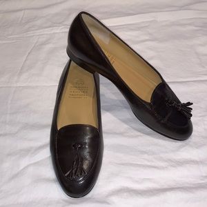 Brooks Brothers Ladies Brown Leather Flats with Tassels Made in Italy EUC size 7
